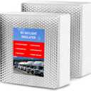 2 Pack RV Skylight Insulator14''x14''x3'', RV Vent Insulator, RV Skylight Cover with Reflective Surface, Waterproof RV Insulation for Inside Camper, RV Skylight Pillow