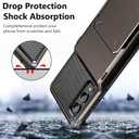 Vofolen for Samsung Galaxy S25 Edge Case Wallet with Card Holder Dual Layer Heavy Duty Shockproof Hidden Flip 4-Card Slots Large Storage Protective Galaxy S25 Edge Wallet Case for Women Men, Gun Metal