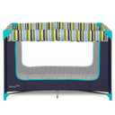 Dream On Me Zodiak Baby Playard, Breathable Mesh Sides, Soft Comfortable Mattress, Quick & Easy to Fold with Travel Carry Bag, Compact Space Saving Design - Navy