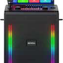 Smart Karaoke Machine with 17.3 Inch Touch Screen & Lyrics Display, Up to 1200W Powerful Speaker, Super Deep Bass Sound for Home Party, Outdoor - Perfect for Adults, Kids, Singers & Music Lovers