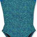 TYR blue green One piece swim suit size 24