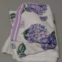Artoid Mode Purple Hydrangea Vase Butterfly Spring Kitchen Towels Dish Towels, 18x26 Inch Summer Flowers Holiday Decoration Cleaning Set of 2