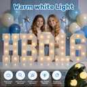 2FT Light Up letters, Quick 5-Min Setup, Battery Operated LED Large Lighted Letters for Party Birthday Baby Shower Wedding Graduation Decor, Marquee Letter V