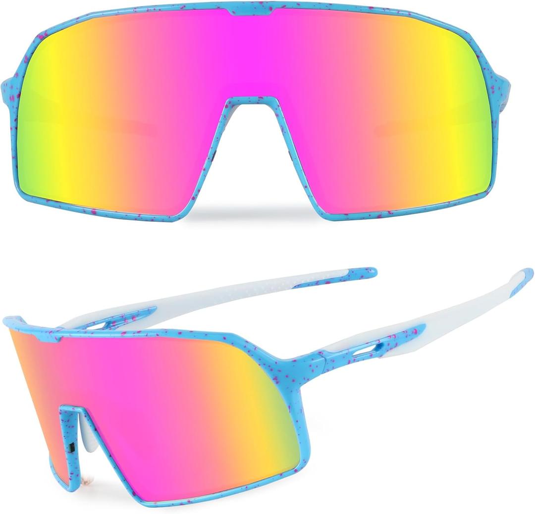Ukoly Cycling Glasses Running Baseball Fishing Golf Sunglasses For Men Women,Sports Sunglasses HD Lens UV400coating 650