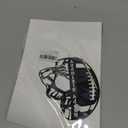 Football Happy Birthday Cake Topper Rugby Ball Bowl Cake Decor Super Touchdown Sport Theme Birthday Party Decorations Black Glitter