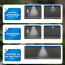 New Enhanced 73 LED Outdoor Solar Clip Light, Portable Lighting with Motion Sensor, Waterproof Solar&USB Powered Courtyard Atmosphere Decorative Lights,3 Modes Path Light.