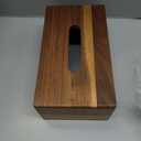 Tissue Box Cover Rectangle, Wood Tissue Box Holder, Wooden Facial Paper Holder for Bathroom, Bedroom, Dinner Table, Office (1 Pack, 9.8 x 5.5 x 3.7 inch)