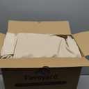 Favoyard Outdoor Seat Cushion Set 22 x 24 Inch Waterproof & Fade Resistant Patio Furniture Cushions with Removable Cover Deep Seat & Back Cushion with Handle and Adjustable Straps for Chair Sofa Couch (Beige)