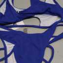 Bikinis for Women 2 Piece Bikini Spaghetti Strap Swimsuits Solid Color Bathing Swimwear Triangle Bathing Suit, Size: S