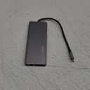 Laptop Docking Station Dual Monitor, 14 in 1 USB C Hub Multiport Adapter Dongle with 2 HDMI, DisplayPort, Ethernet, SD/TF, USB C/A Ports, PD, Mic/Audio, Compatible for MacBook Dell HP Lenovo (Grey)