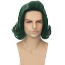Men's Short Green Wig for Adults Wig Halloween Costume