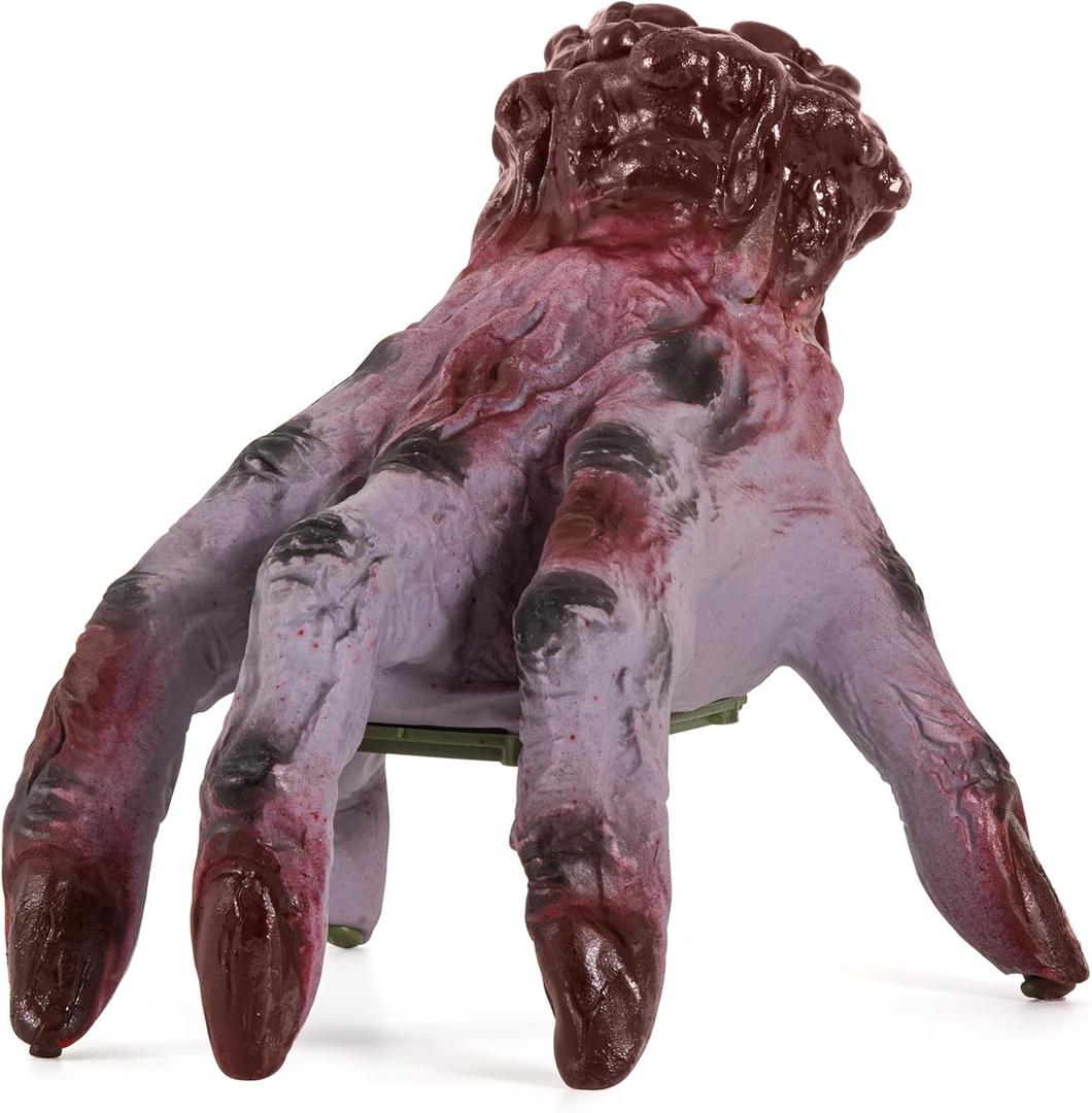 Halloween Animatronics Crawling Zombie Hand Decorations - Sound Activated with Creepy Sound, Scary Move Haunted House Holiday Severed Hand Decor Horror Prop for Indoor/Outdoor, Yard Lawn