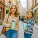 3 x Mity rain 2PCS Protective Boot Compatible with Owala Kids Water Bottle 16 oz &14 oz, Silicone Boot Accessories for Owala Kids FreeSip 16oz & Flip 14oz (Eucalyptus)