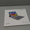 Case with Keyboard for iPad 10th Generation & 11th (A16, 2025): Bluetooth Wireless Detachable Magnetic Stand Rechargeable Keyboard with Folio Slim Compact Removable Cover with Trackpad, White Backlit