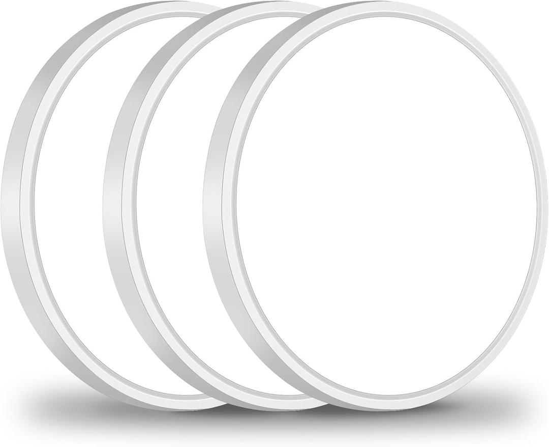 Brightever 3 Pack LED Flush Mount Ceiling Light, 7 Inch 1600LM, 150W Equivalent Modern Ceiling Light Fixture, 5000K Daylight White 0.67 Inch Thickness Light Fixtures Ceiling Mount, Non-Dimmable