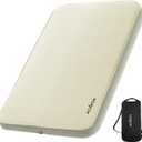 ACACIA 4.3" Thick Self Inflating Sleeping Pad with Foam | Innovative Y-Shaped Telescopic Structure | Ultraportable Camping Mattress | Outdoor Compact Air Mat for Tent Car | (Full, Light Beige)