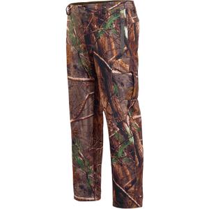 Hunting Pants for Men Camouflage Clothing Gear Windproof Fleece Lined for Winter (Brown, XXXL)