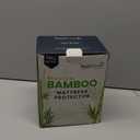 PlushDeluxe Premium Bamboo Mattress Protector  Full Size, Waterproof, & Ultra Soft Breathable Noiseless Washable Bed Mattress Cover for Comfort & Protection - White