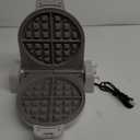 bella Flip-n-Store Waffle Maker with EverGood Ceramic Nonstick Coating, Fits-anywhere Kitchenware, Power Indicator Light, Cool Touch Handle & Cord Wrap, 7 Wide & 1" Deep Plates, 1000 Watt, Oatmilk