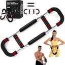 Twister Arm Trainer, 40-100lb Adjustable Chest Workout Equipment Power Twist Arm Trainer, Forearm Strengthener, Portable Spring Resistance for Home Fitness