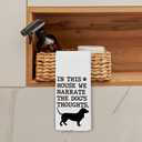 BCUANGD Basset Hound Dog Kitchen Towels Decor - Vintage Black Dogs Xmas Holiday Hand Tea Towels, Retro Puppy Dog Mom Gifts for Women Christmas Dish Towel Dishcloths Decorations for Home, 16"x24"