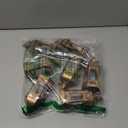 LLQ 7Pcs Mini Lantern with LED Tealight, Vintage Brown Lanterns Decorative, Hanging Candle Lanterns for Ramadan Christmas Wedding Table Centerpiece Indian Diwali Decor, Garden Fairy Party Decorations