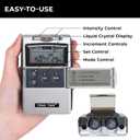 TENS 7000 Rechargeable Tens Unit Muscle Stimulator, EMS Muscle Stimulator, Back Pain Relief, 4 Electrodes/Unit Pads, Period Pain Simulator, Muscle Recovery & Growth, Stim Machine, Electrotherapy