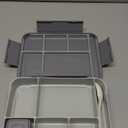 FLYING APSARAS Children's Lunch Box with Compartments, Bento Box Children, Leak-proof Lunch Box for Girls and Boys, Breakfast Box, Cutlery Set, Snack Box, Perfect for School, Nursery & Trips(Grey)