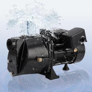 1.75HP Shallow Well Jet Pump Water Transfer Pump Heavy Duty Cast Iron, 2070GPH 216ft Head, 115V/230V Dual Voltage, Automatic Pressure Switch, Up to 25ft for Farm Lawn Garden