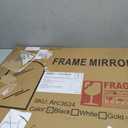 Delma Arched Bathroom Mirror, 24"x36" Wall Mounted Vanity Mirror for Bedroom, Living Room and Entryway, Black