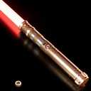 CUSTOM SABER RGB Light Saber 12 Colors Changing,4 Sound Fonts/Metal Hilt, Support Heavy Dueling, Volume Adjustable Light Saber for Adults with Convertec Wheel-Gold