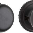 Kwikset Hancock Interior Passage Door Knob, Handle For Closet and Hallway Doors, Non-Locking Doorknob in Venetian Bronze, with Microban Protection