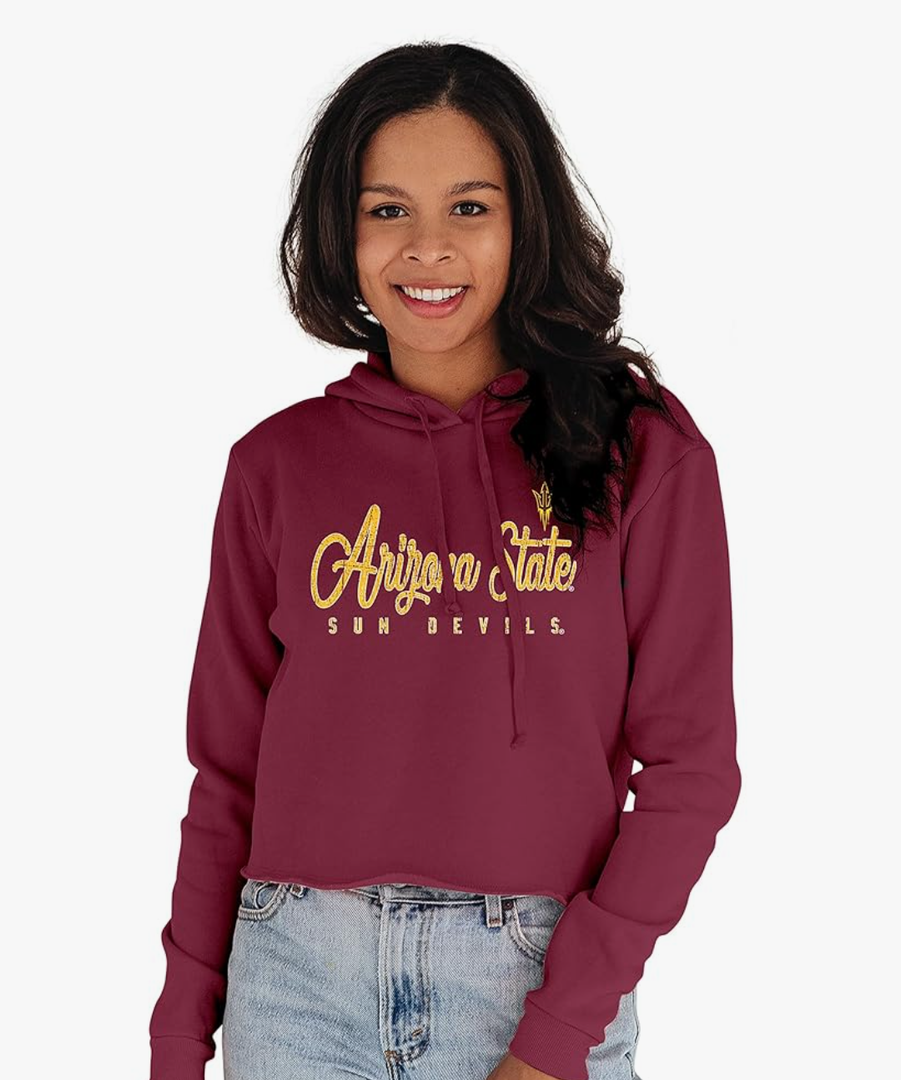 Women's Vintage Crop Hoodie, Size M