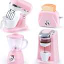 Juegos de cocina de juguete para nios, accesorios de cocina para nios de 4 a 8 aos de 3 a 5 aos, juguetes para electrodomsticos de cocina, licuadora, mquina de caf, mezcladora, tostadora,