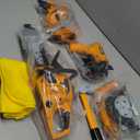 Mathea Kids Tool Set, 37 Piece Toddler Tool Set with Electronic Toy Drill and Chainsaw, Construction Tools Kits with Storage Bag, Christmas Birthday Gifts for Kids Ages 3,4,5,6,7,8