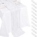 10 Pack White Cheesecloth Table Runner 17x108 Inch Boho Gauze Cheese Cloth Table Runners for Wedding Party Baby Shower Birthday Home Decor