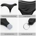 Buckle Release Tool - Compatible with Baby Car Seat, Stroller, Vehicle Buckle & Other Push Button Device - Easy Buckle Release Aid for Arthritis, Long Nails & Elderly (Pack of 2) (Black)