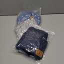 XPUDAC 3 Pack Dog Sweater, Dog Winter Clothes for Small Medium Dogs Girl Boys Fleece Pet Pajamas for Winter Christmas-SBlue,Navy,Grey