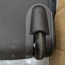 Underseat Carry On Luggage with Wheels, 16-inch Softside Rolling Under Seat Luggage, Lightweight Overnight Carry On Suitcase for Women Men(Black)