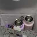 Fimibuke Kids Insulated Water Bottle with Straw Lid & Handle - 14oz BPA FREE 18/8 Stainless Steel Metal Tumbler Leak Proof Double Wall Vacuum Kids Cup Toddler Water Bottle for School Boys Girls (B1.Strawberry & Mermaid)