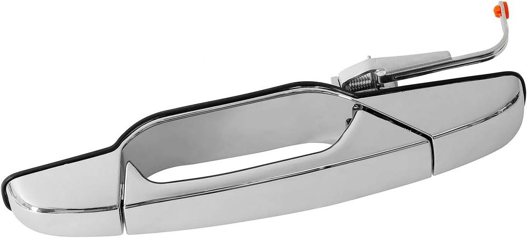 Exterior Chrome Door Handle Rear Left Driver Side | for 2007-2013 Chevy Silverado Suburban Tahoe Avalanche, GMC Sierra Yukon, Cadillac Escalade | Replaces# 22738725, 15915659, 25960521, 80105