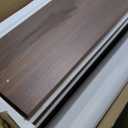 IOTXY Wooden Extendable Shelf Bookcase - 3-Tier Ladder Low Short Bookshelf for Small Space or Corner, Dark Walnut, L