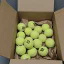 NIVIA ressureless Tennis Balls - Official Size, Low Pressure - Great for Training + Practice - Low Bounce - All Court Surface - Carry Bag Included, 18pcs