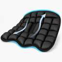Travel Seat Cushion for Airplane, Inflatable for Long Flights, Portable Ergonomic Adjustable Air Pad Tailbone & Lumbar Pain Relief for Plane, Stadium, Car, Wheelchair, Driving, Office, Work
