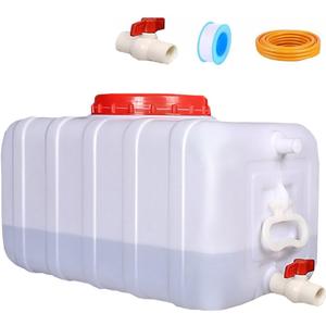 Portable Water Tank Water Storage Tank for Camping with Spigot Hose Plastic Water Container Water Storage Container for Emergency Water Storage Hiking Outdoor(Size:29gallon / 110L)