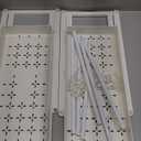 Under Sink Organizers and Storage 2 Pack, Pull-Out Sliding Cabinet Organizer with 2-Tier Storage Shelf & 4 Hooks, Multi-Purpose for Kitchen & Bathroom (13 Inch, White)