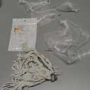 Giegxin 24 Pcs Boho Party Favors Macrame Keychains Bulk with Handcrafted Tassel Organza Bags Thank You Tags for Keys Purses Wallet Wedding Bridal Shower Baby Shower Boho Party Favors