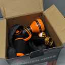 Giraffe Tools Garden Hose 25FT Lightweight Lay Flat Water Hose Kink Free Flexible Hose with 9 Spray Function NozzleBlack