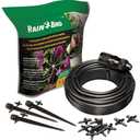 Rain Bird POTTEDKIT Drip Irrigation Container/Potted Plant Watering Kit, Connects to Faucet/Garden Hose, 1/4" Drip Tubing, 360° Micro Bubblers, T-Fittings and Pressure Regulator