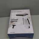 Window Vacuum Squeegee Cordless, Handheld Window Vac with Multi-Purpose Spray Bottle & Microfiber Cloth, Electric Cleaning Tool for Windows, Mirror, Countertop (White Black)